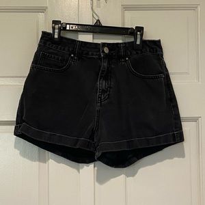 Pacsun High Waisted Black Jean Shorts!